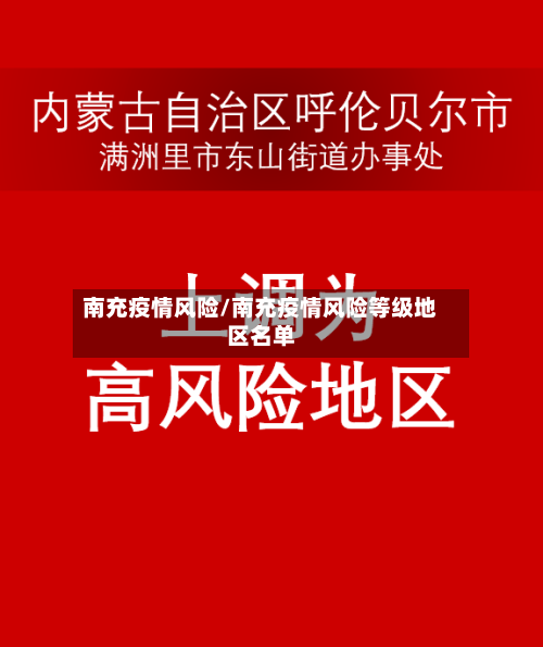 南充疫情风险/南充疫情风险等级地区名单