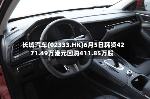 长城汽车(02333.HK)6月5日耗资4271.49万港元回购411.85万股