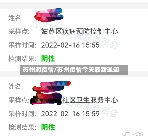 苏州对疫情/苏州疫情今天最新通知