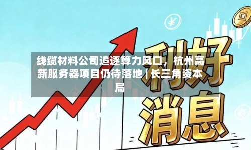 线缆材料公司追逐算力风口	，杭州高新服务器项目仍待落地 | 长三角资本局-第3张图片