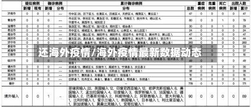 还海外疫情/海外疫情最新数据动态-第2张图片