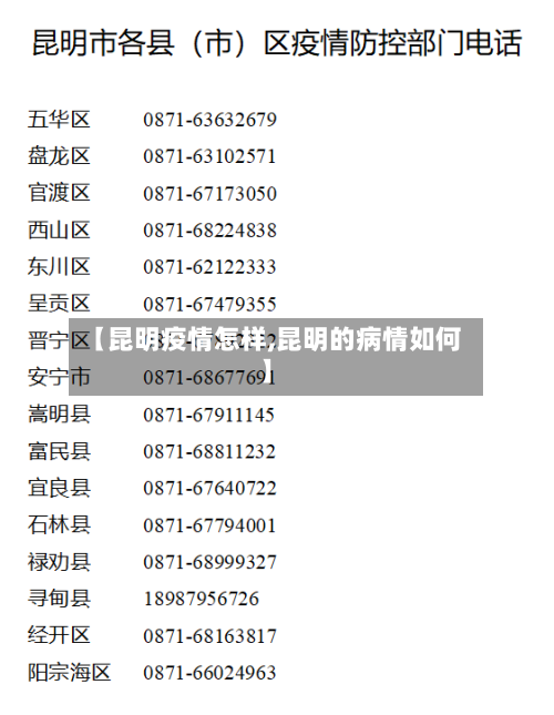 【昆明疫情怎样,昆明的病情如何】-第2张图片