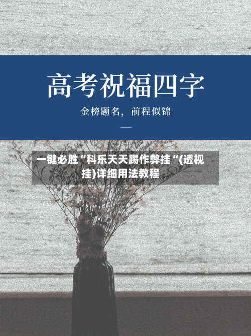 一键必胜“科乐天天踢作弊挂“(透视挂)详细用法教程