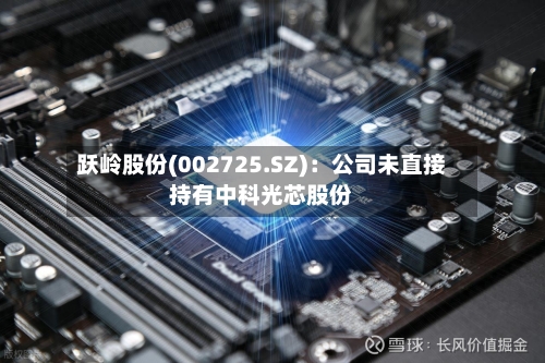 跃岭股份(002725.SZ)：公司未直接持有中科光芯股份