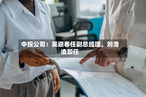 中投公司：吴迎春任副总经理，刘浩凌卸任-第2张图片