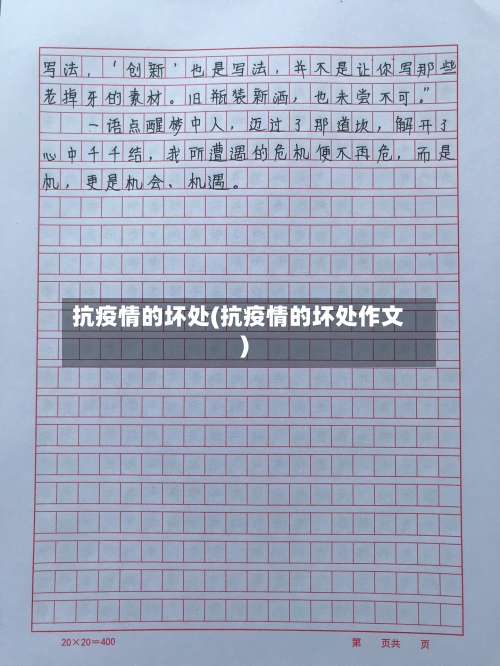 抗疫情的坏处(抗疫情的坏处作文)
