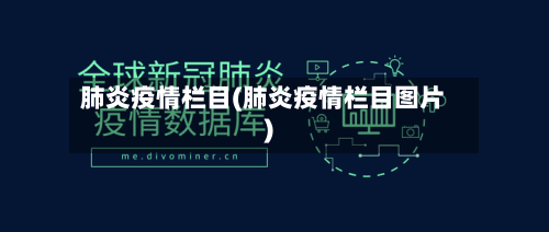 肺炎疫情栏目(肺炎疫情栏目图片)-第2张图片