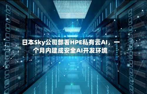 日本Sky公司部署HPE私有云AI，一个月内建成安全AI开发环境-第3张图片