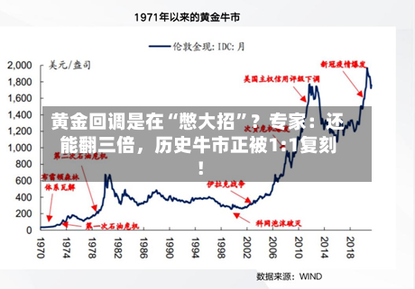 黄金回调是在“憋大招	”？专家：还能翻三倍	，历史牛市正被1:1复刻！-第2张图片