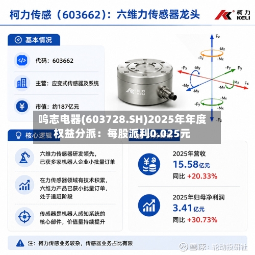 鸣志电器(603728.SH)2025年年度权益分派：每股派利0.025元