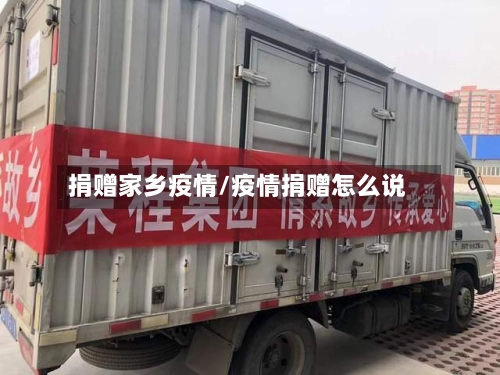 捐赠家乡疫情/疫情捐赠怎么说