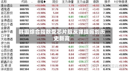 韩国综合指数受芯片股反弹提振创历史新高
