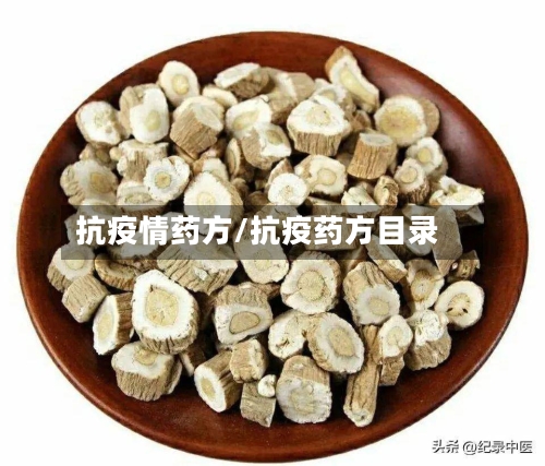 抗疫情药方/抗疫药方目录