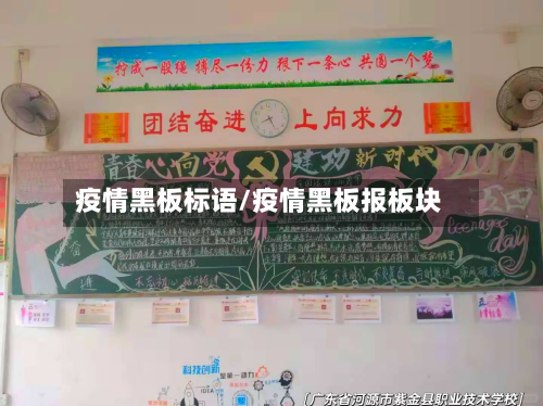 疫情黑板标语/疫情黑板报板块-第3张图片