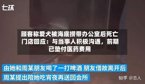 顾客称爱犬被海底捞带办公室后死亡 门店回应：与当事人积极沟通	，前期已垫付医药费用-第2张图片