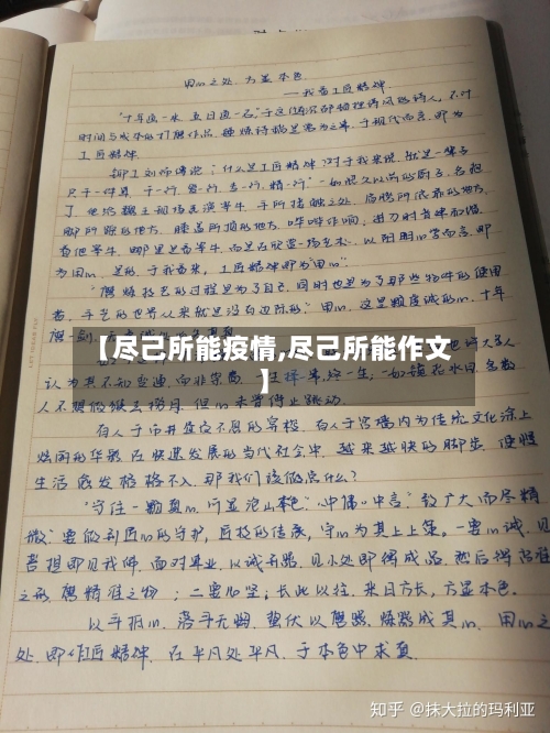 【尽己所能疫情,尽己所能作文】-第3张图片