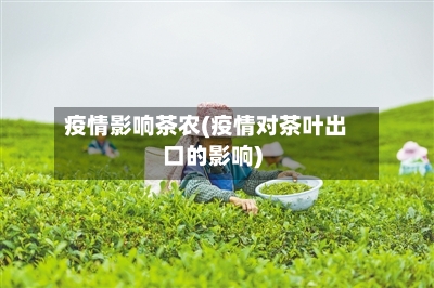 疫情影响茶农(疫情对茶叶出口的影响)-第2张图片