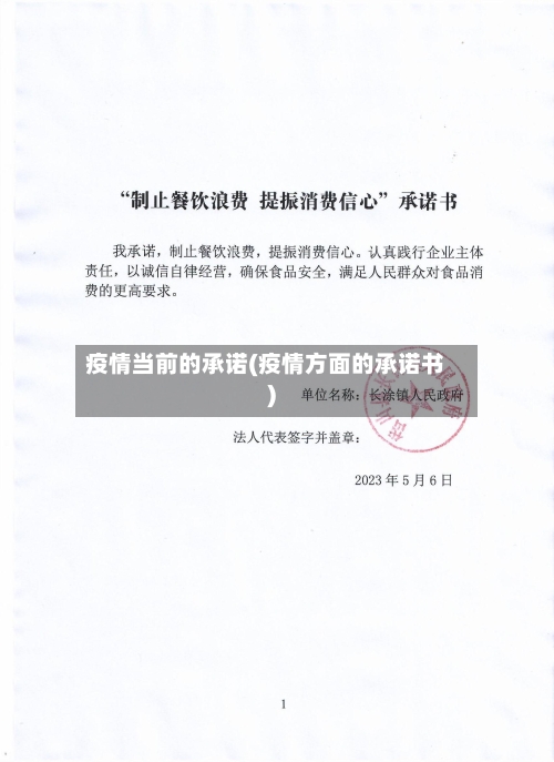 疫情当前的承诺(疫情方面的承诺书)-第3张图片