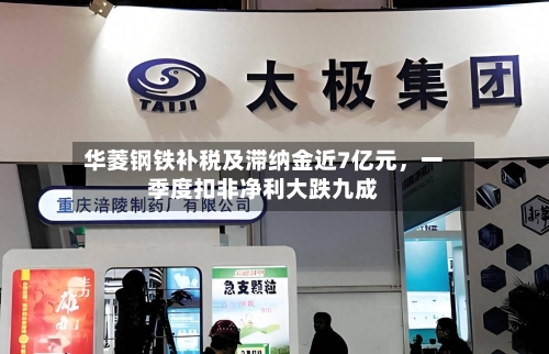 华菱钢铁补税及滞纳金近7亿元，一季度扣非净利大跌九成-第2张图片